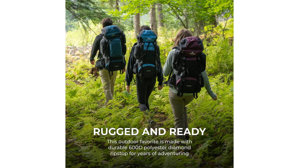 TETON Sports Scout 45L Backpack, Black, 2103SCBK