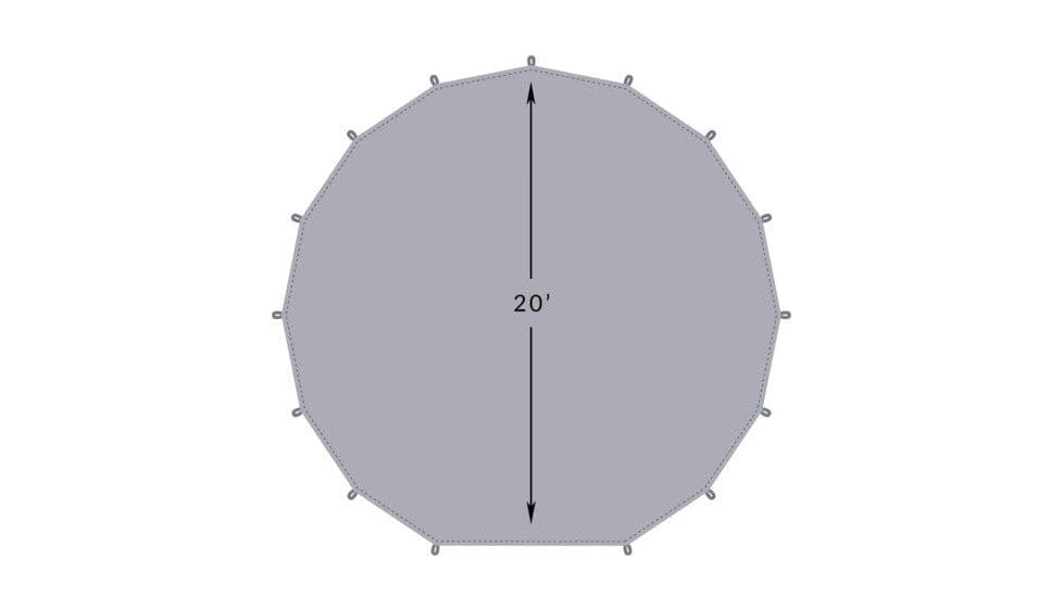 TETON Sports Sierra Tent Footprint, 12 Person, Grey, 2014FP