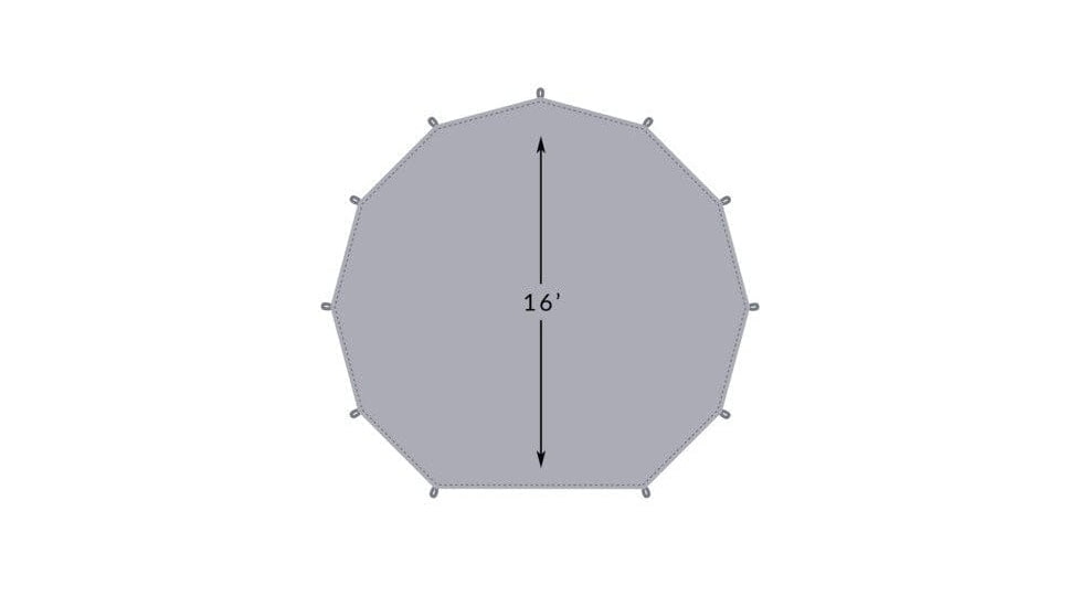 TETON Sports Sierra Tent Footprint, 8 Person, Grey, 2013FP