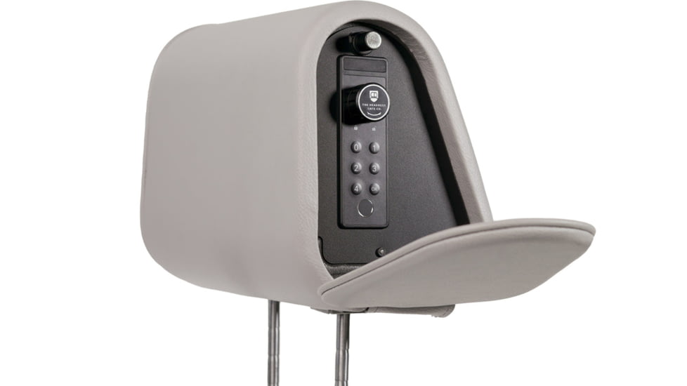 The Headrest Safe Co. The Headrest Safe, Leatherette, Light Gray, HRSLGL01