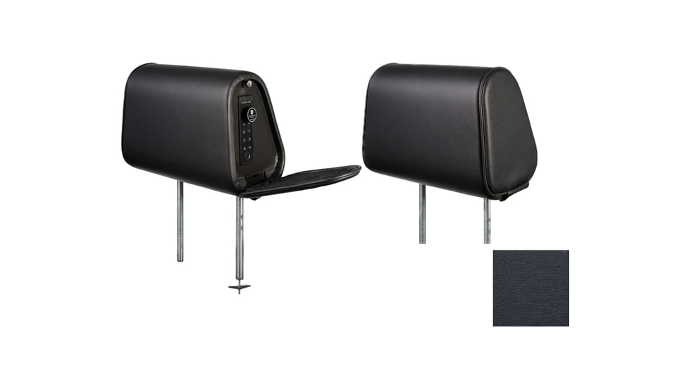 The Headrest Safe Co. The Vulcan Bundle Right-Hand Driver Bundle, Charcoal, HRBUNCRC01RH