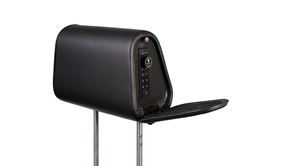 The Headrest Safe Co. The Vulcan Bundle Right-Hand Driver Bundle, Leatherette, Black, HRBUNBL01RH