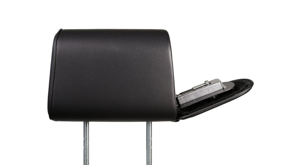 The Headrest Safe Co. The Vulcan Bundle Right-Hand Driver Bundle, Leatherette, Black, HRBUNBL01RH