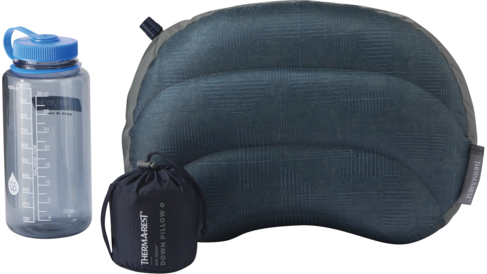Therm-a-Rest Airhead Down Pillow, Midnight Print, Regular, 14238