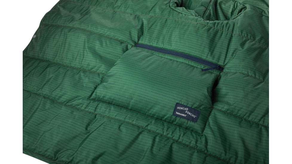 Therm-a-Rest Honcho Poncho - Kids, Green Print, 5-10 year, 13855