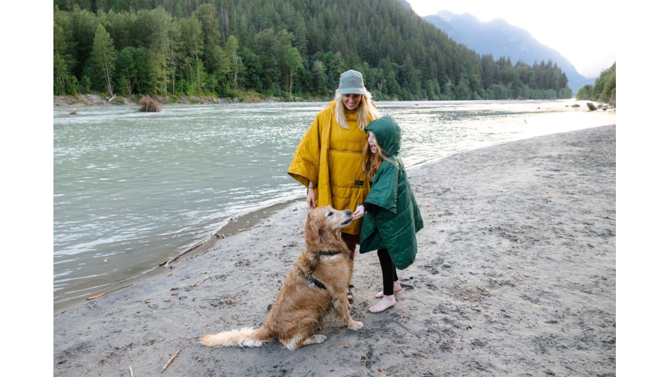 Therm-a-Rest Honcho Poncho - Kids, Green Print, 5-10 year, 13855