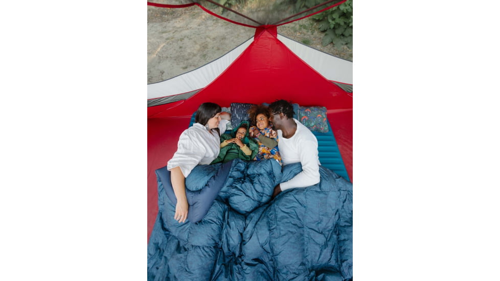 Therm-a-Rest Honcho Poncho - Kids, Green Print, 5-10 year, 13855