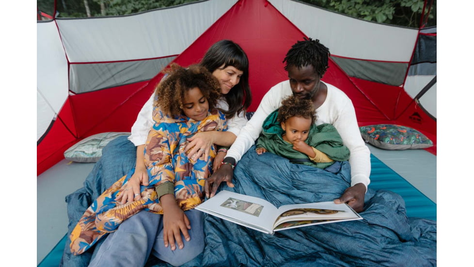 Therm-a-Rest Honcho Poncho - Kids, Green Print, 5-10 year, 13855