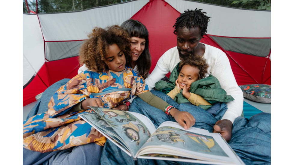 Therm-a-Rest Honcho Poncho - Kids, Green Print, 5-10 year, 13855