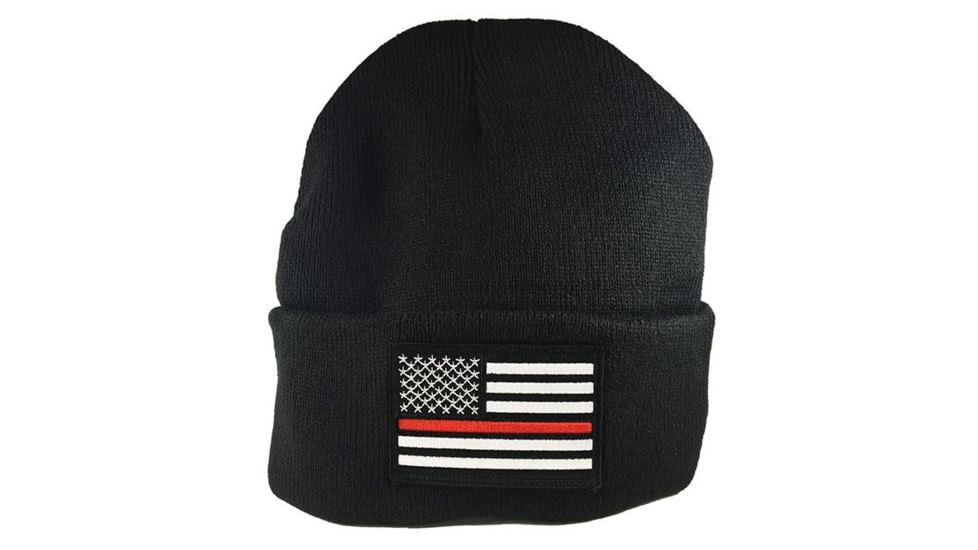 Thin Blue Line Beanie - Thin Red Line American Flag - TRL-AM-BN