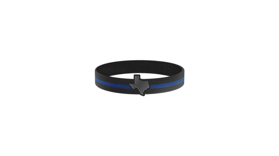 Thin Blue Line Bracelet - 7 Inch - - BR-TX-TBL-7