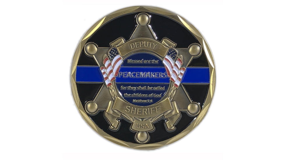 Thin Blue Line Deputy Sheriff St Michael's Coin, TBL-MAT-CC