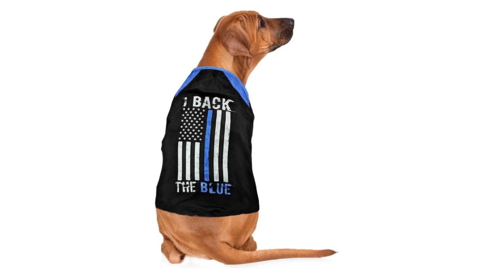 Thin Blue Line Dog Shirt - - DOG-TBL-L