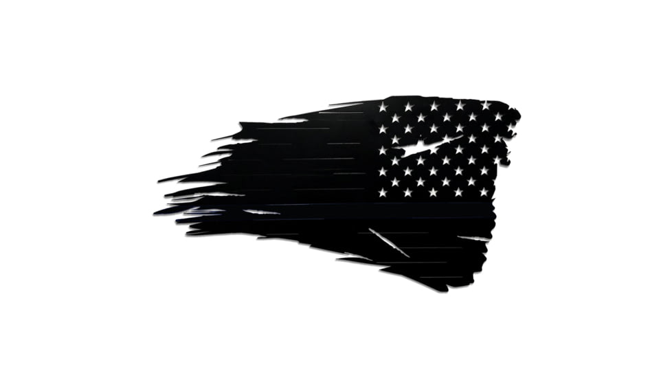 Thin Blue Line Flag Metal Sign, 15 - TBL-MS-15