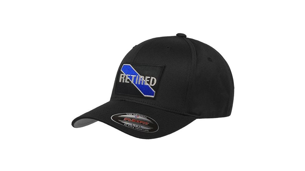 Thin Blue Line Flexfit Retired Hat, Thin Blue Line - FLEX-RET-BLACK-MEDIUM