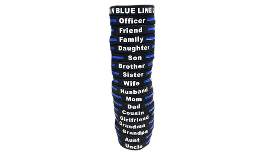Thin Blue Line Girlfriend - Bracelet, 8 Inch, Thin Blue Line - TBL-GIRLFRIEND-BR