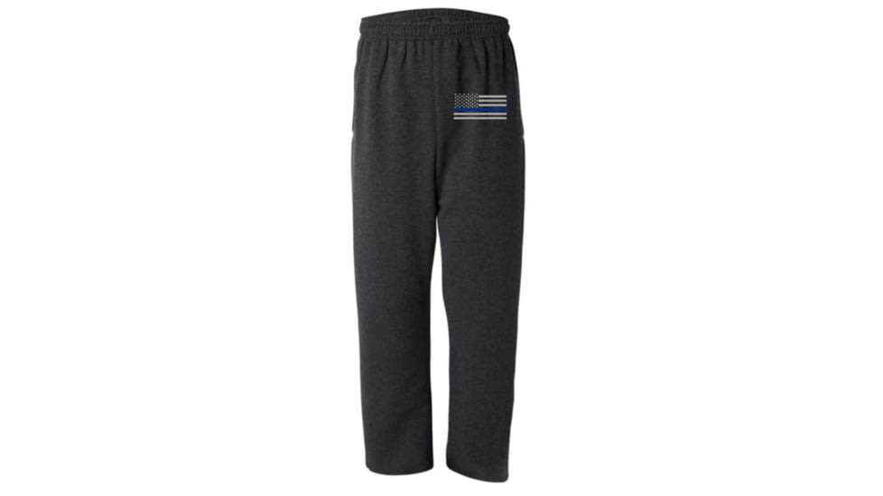 Thin Blue Line Sweatpants - , Classic Flag, Charcoal - FLAG-TBL-SPANTS-CHARC-XXL