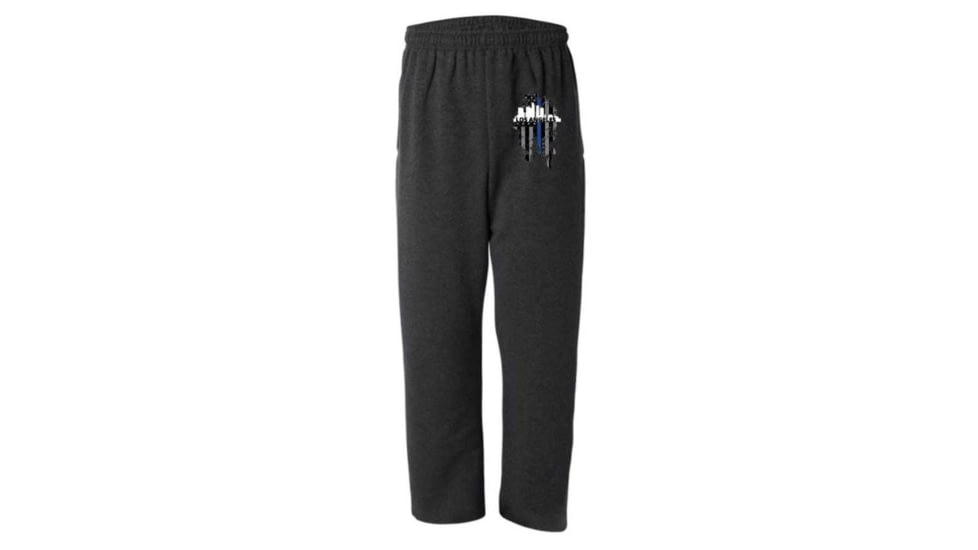 Thin Blue Line Sweatpants, Los Angeles, Charcoal - LA-TBL-SPANTS-CHARC-XXL
