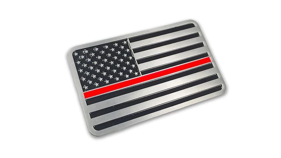 Thin Blue Line Thin Red Line Vehicle Emblem - EMBLEM-TRL-AMERICAN