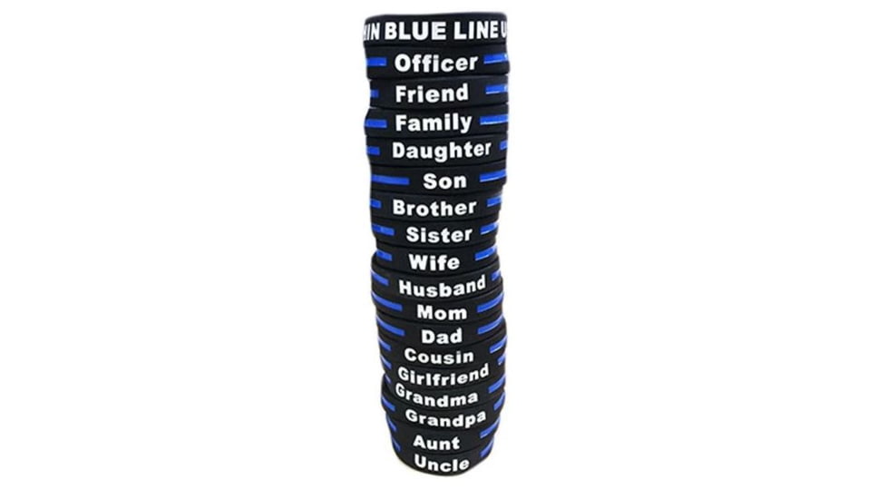 Thin Blue Line Uncle - Bracelet, 8 Inch, Thin Blue Line - TBL-UNCLE-BR