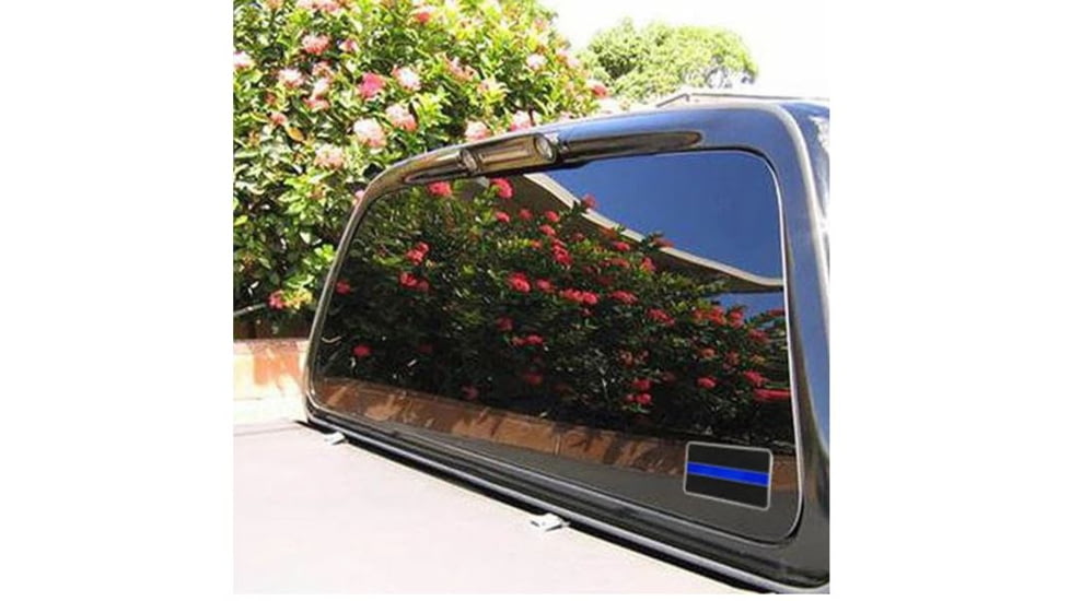 Thin Blue Line Vehicle Emblem - Classic , Thin Blue Line - EMBLEM-TBL-BLACK