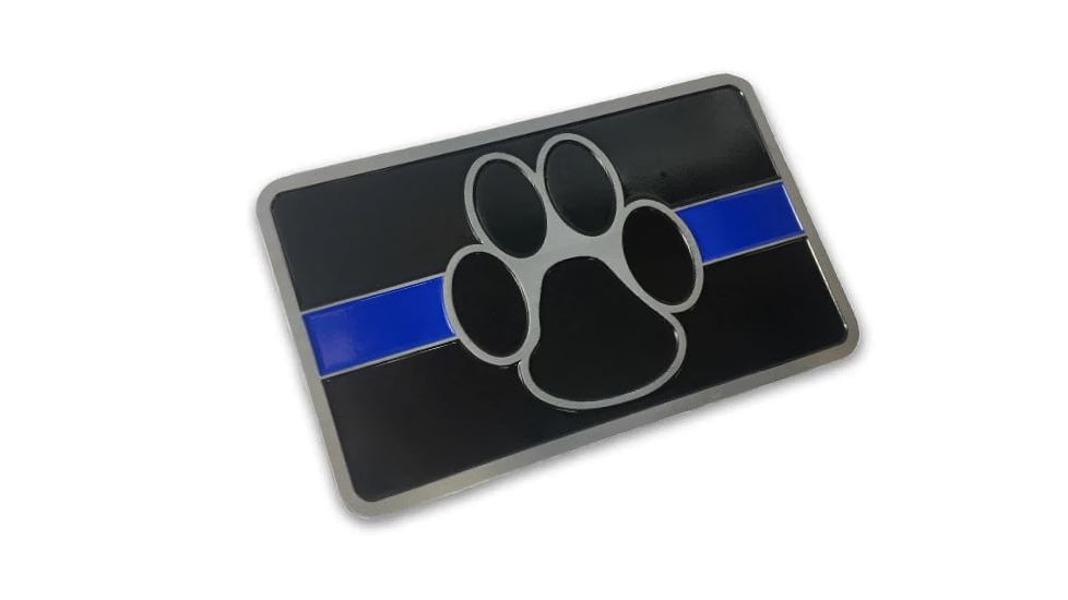 Thin Blue Line Vehicle Emblem - K9, , Thin Blue Line - PAW-EMBLEM