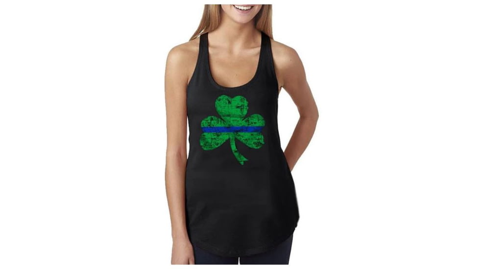 Thin Blue Line Women's Tank - Shamrock - WOM-TANK-SHAM-XXL
