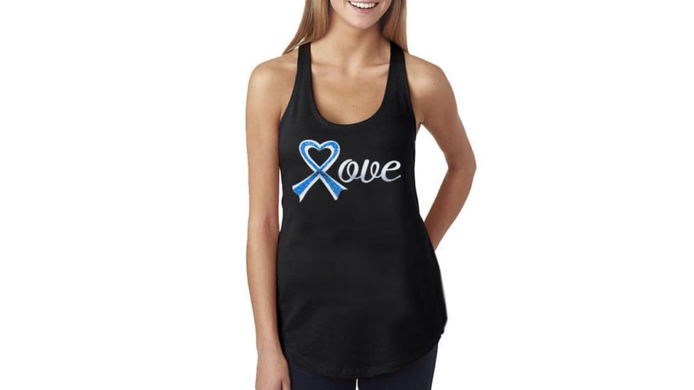 Thin Blue Line Womens Tank - Love - WOM-TANK-LOVE-LARGE