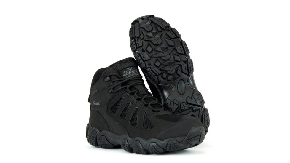 Thorogood Crosstrex Mid Hiker with Safety Toe Shoes - Mens, Black, 11.5, Width, 804-6494 11.5 W