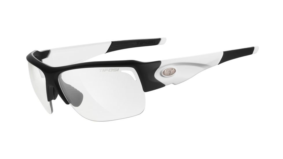 Tifosi Optics Elder Sunglasses - Black/White Frame w/Light Night Fototec Lens 1170306431