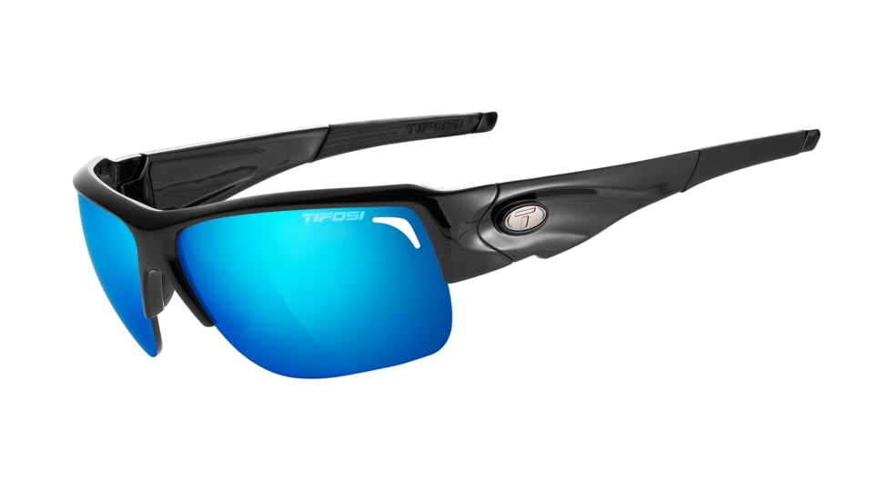 Tifosi Optics Elder Sunglasses - Gloss Black Frame w/Clarion Blue,Golf/Tennis and Extreme Contrast Lens 1170200225