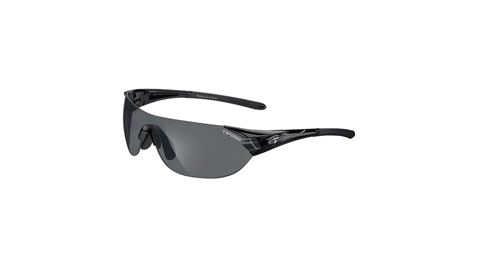 Tifosi Optics Podium S w/ AC Red, Smoke Polarized, Yellow Lenses, Gloss Black Frame 1010700211