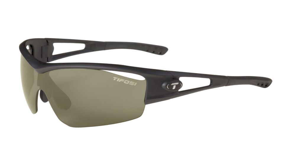 Tifosi Logic Sunglasses - Matte Black Frame, GT/EC/AC Red Lenses 0050200110