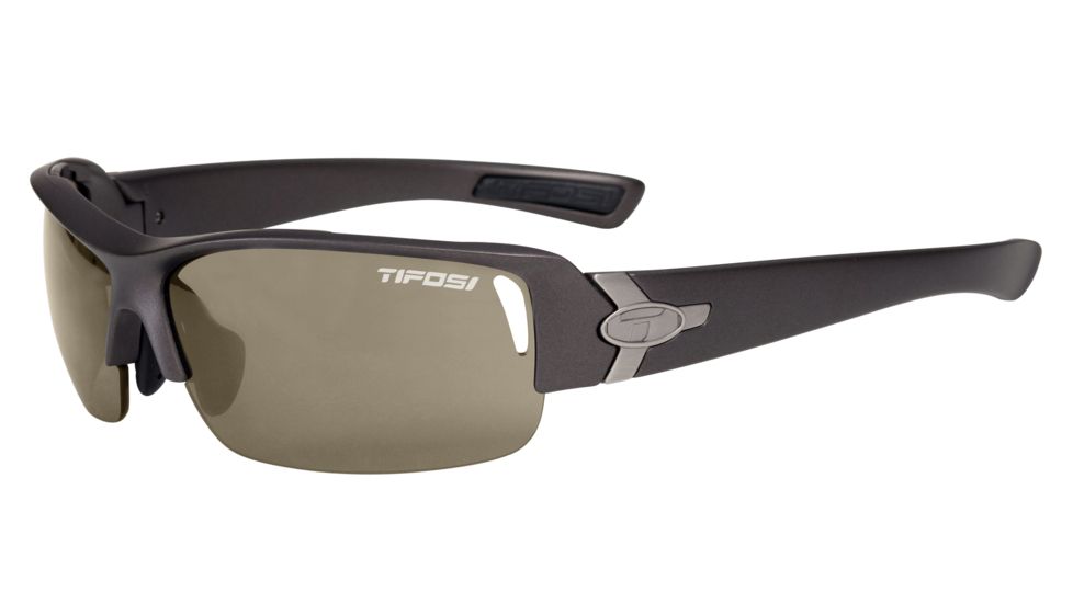 Tifosi Slope Sunglasses - Magnesium Frame, Brown/AC Red/Clear Lenses 0030100802