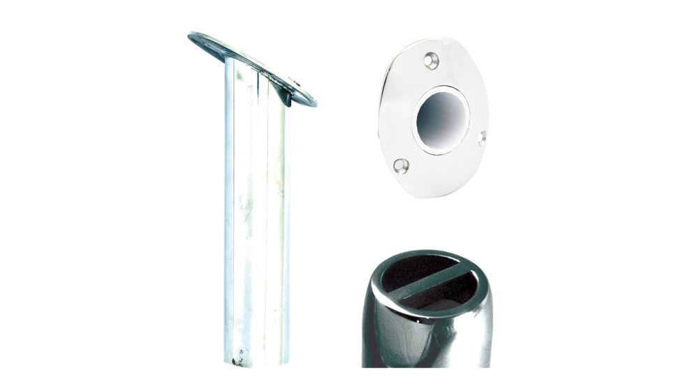 Tigress Oval Head SS Gunnel Mount Rod Holder - 30 - 9" 63614