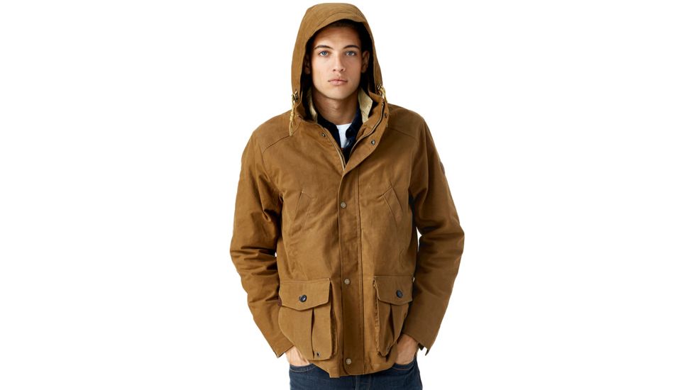 Timberland 3 in 1 Waxed Field Coat - Mens-Rubber-XX-Large