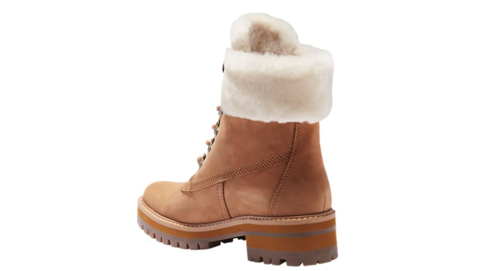 Timberland Courmayeur Valley Shearling 6in Waterproof Boot - Women's, Medium Brown Nubuck, 10, TB0A299J140-10-MED