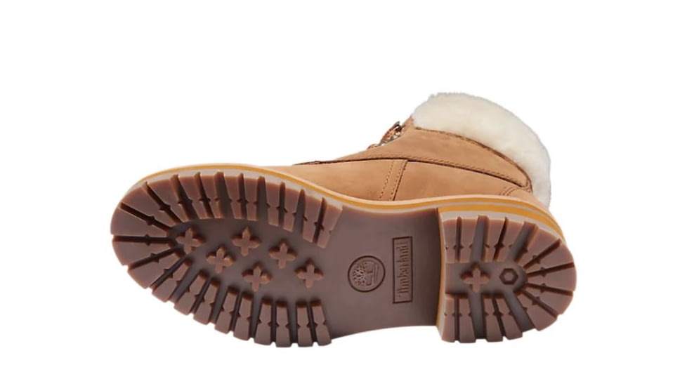 Timberland Courmayeur Valley Shearling 6in Waterproof Boot - Women's, Medium Brown Nubuck, 10, TB0A299J140-10-MED