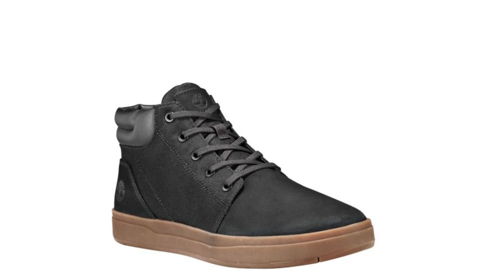 Timberland Davis Square Plain Toe Chukka Casual Shoe, Medium - Mens, Black Nubuck/Cordura, 11.5 US, TB0A1OH7001-115M