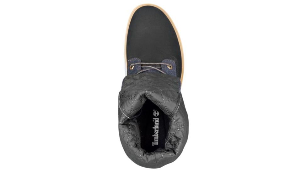 Timberland Jayne Mixed-Media Warm Gaiter Boots - Womens, Black Nubuck w/Grey NXt Wool, Medium, 6.5, TB0A1URS001-65-Medium