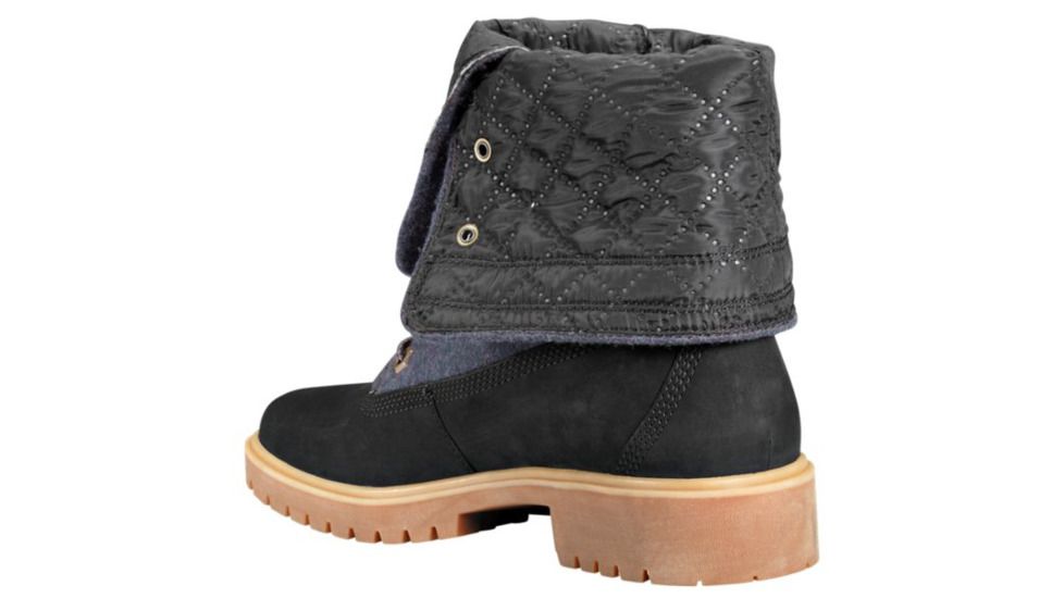 Timberland Jayne Mixed-Media Warm Gaiter Boots - Womens, Black Nubuck w/Grey NXt Wool, Medium, 6.5, TB0A1URS001-65-Medium