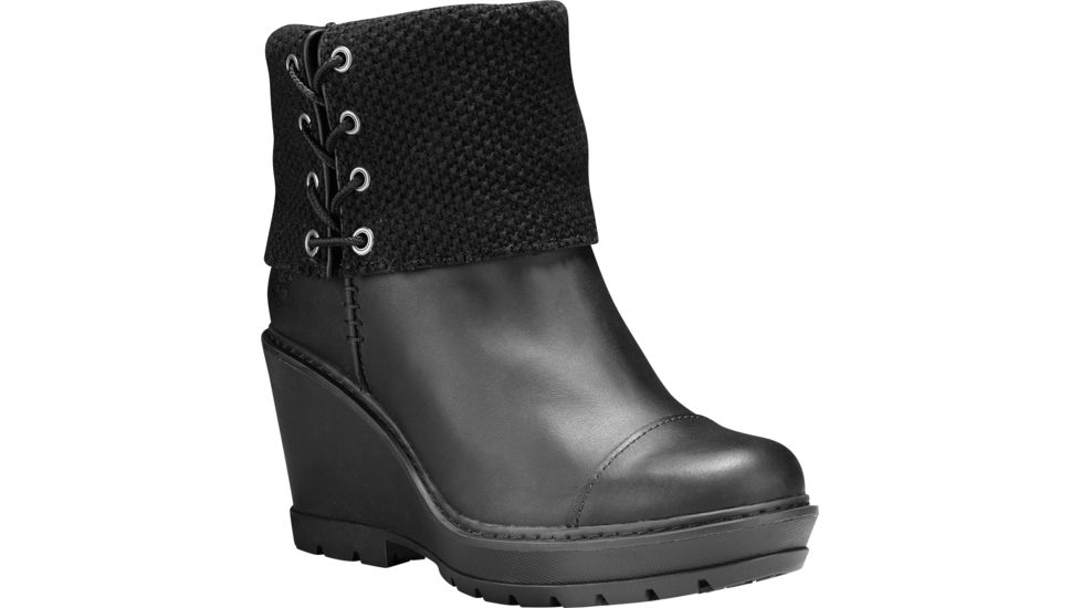 Timberland Kellis Mid Fold Down Casual Boot - Women's-Black-Medium-9