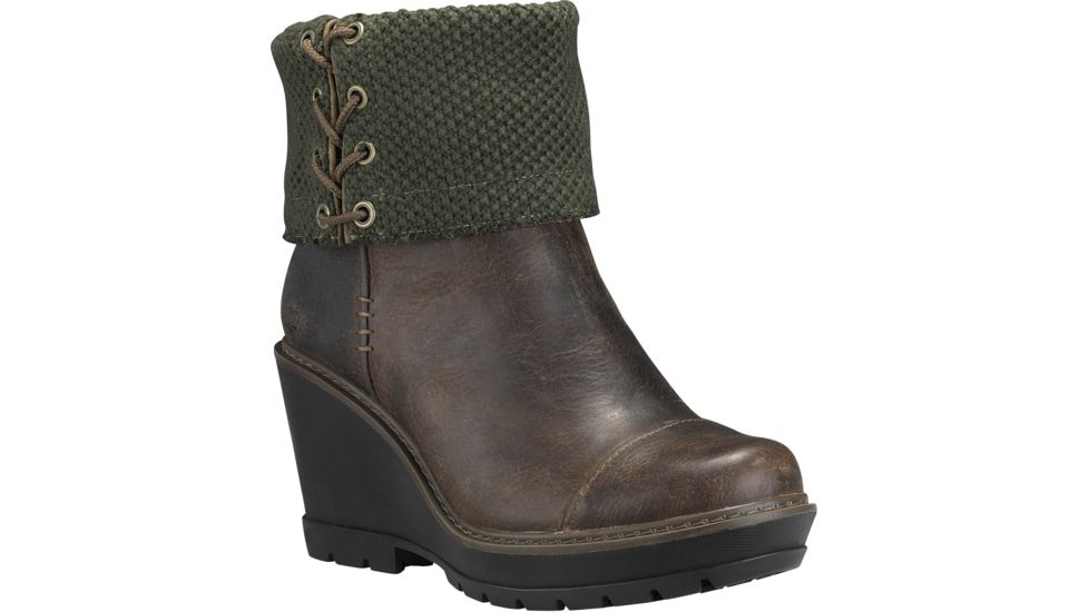 Timberland Kellis Mid Fold Down Casual Boot - Women's-Olive-Medium-10