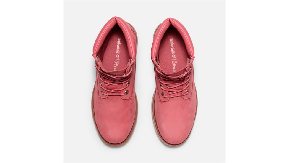 Timberland Linden Woods 6-Inch Lace-Up Waterproof Boot - Womens, Medium Pink Nubuck, 8.5, Medium, TB0A2PRVEAA08500M