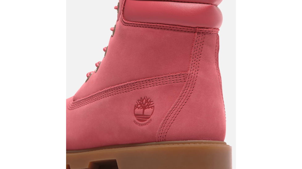 Timberland Linden Woods 6-Inch Lace-Up Waterproof Boot - Womens, Medium Pink Nubuck, 8.5, Medium, TB0A2PRVEAA08500M