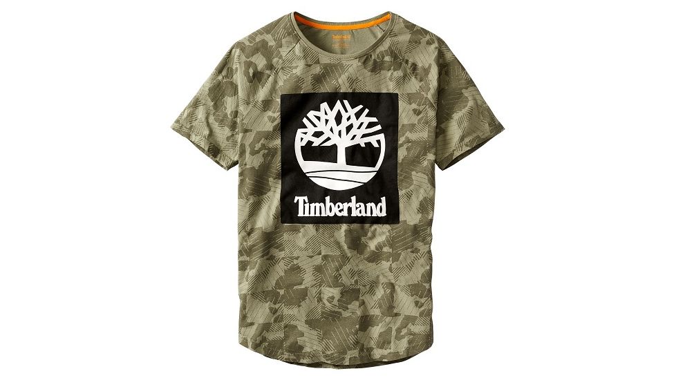 Timberland Men's Wild River Short Sleeve Camo Tee, Bungee Cord Camo, M, TB0A1MBMM82-M