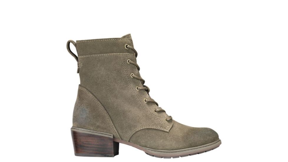 Timberland Sutherlin Bay Slouch Mid Lace-Up Boots - Womens, Canteen Suede, Medium, 7, TB0A1SD6901-70-Medium