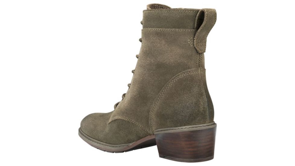 Timberland Sutherlin Bay Slouch Mid Lace-Up Boots - Womens, Canteen Suede, Medium, 7, TB0A1SD6901-70-Medium