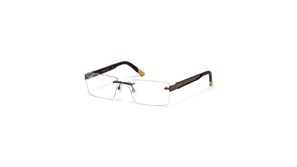 Timberland TB1307 Eyeglass Frames - Matte Dark Brown Frame Color