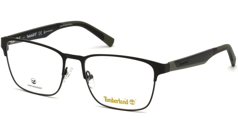 Timberland TB1575 Eyeglass Frames - Matte Black Frame Color, Matte Black Lens Color